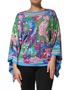 Dolce & Gabbana Multicolor Floral Printed Tunic Blouse Top - Zeiniez