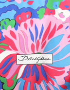 Dolce & Gabbana Multicolor Floral Printed Tunic Blouse Top - Zeiniez