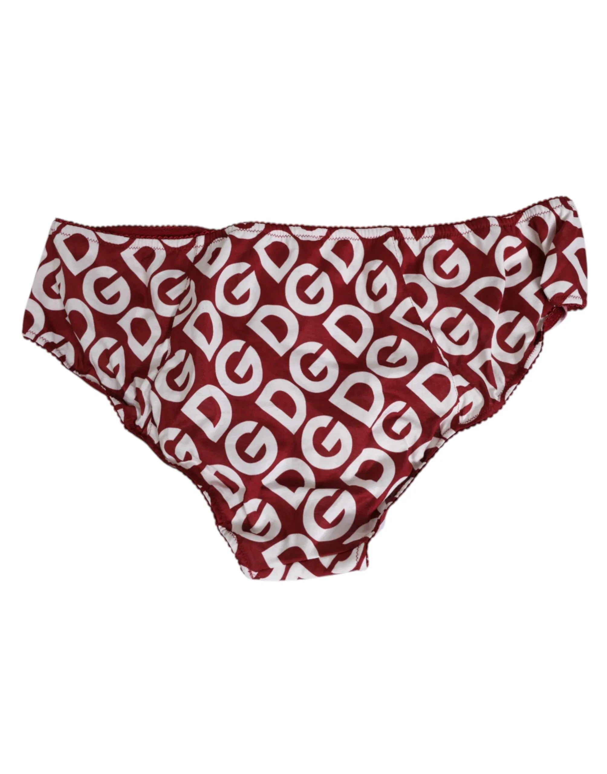 Dolce & Gabbana Bordeaux DG Logo Slip Bottom Brief Underwear - Zeiniez