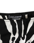 Dolce & Gabbana Black White Zebra Print Slip Briefs Underwear - Zeiniez