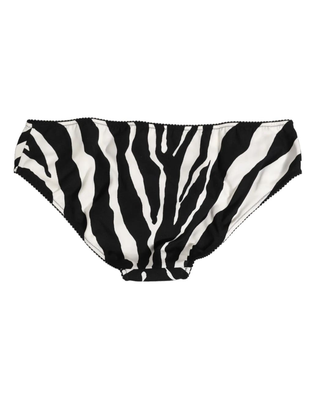 Dolce & Gabbana Black White Zebra Print Slip Briefs Underwear - Zeiniez