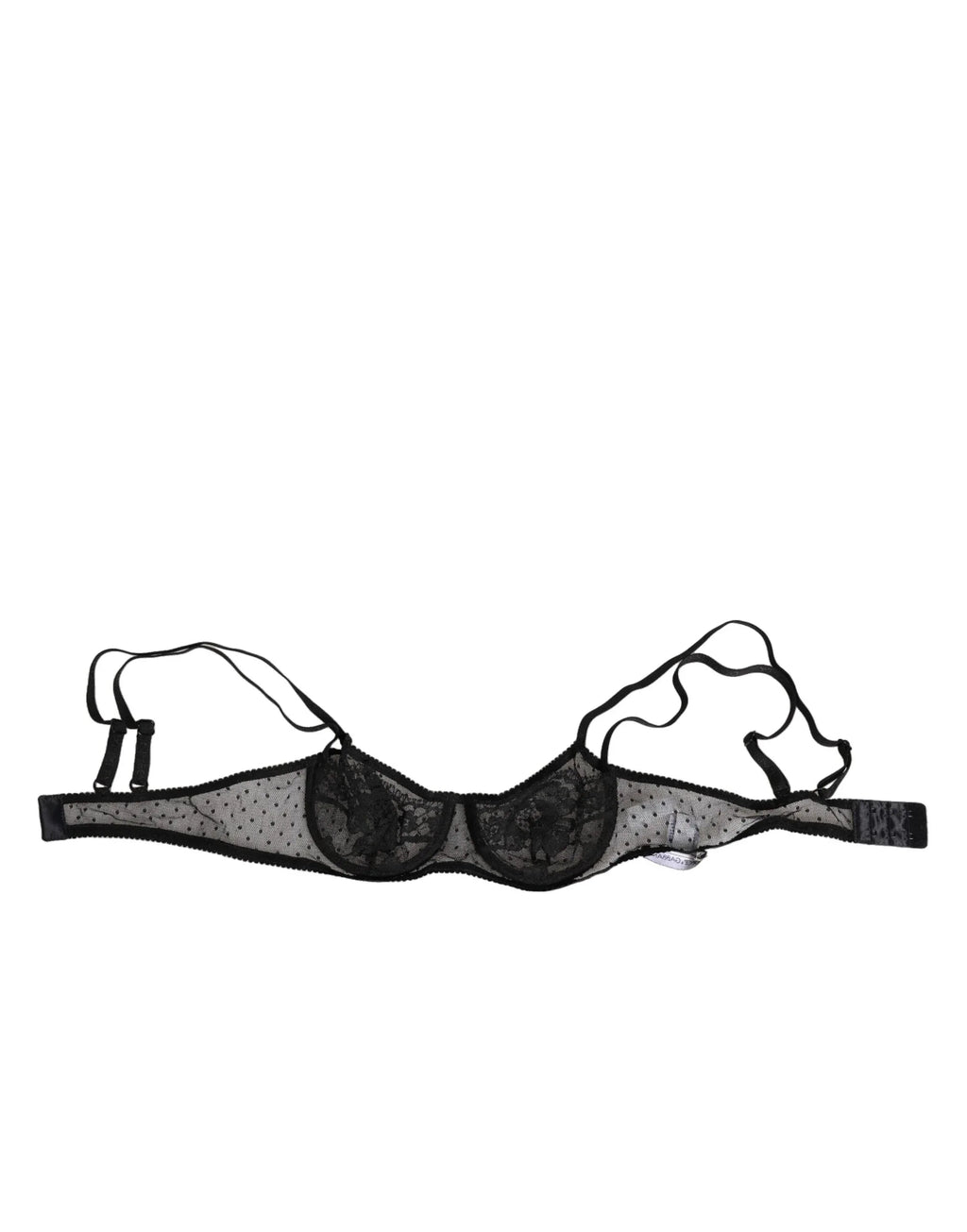 Dolce & Gabbana Black Floral Underwired Balconette Bra Underwear - Zeiniez