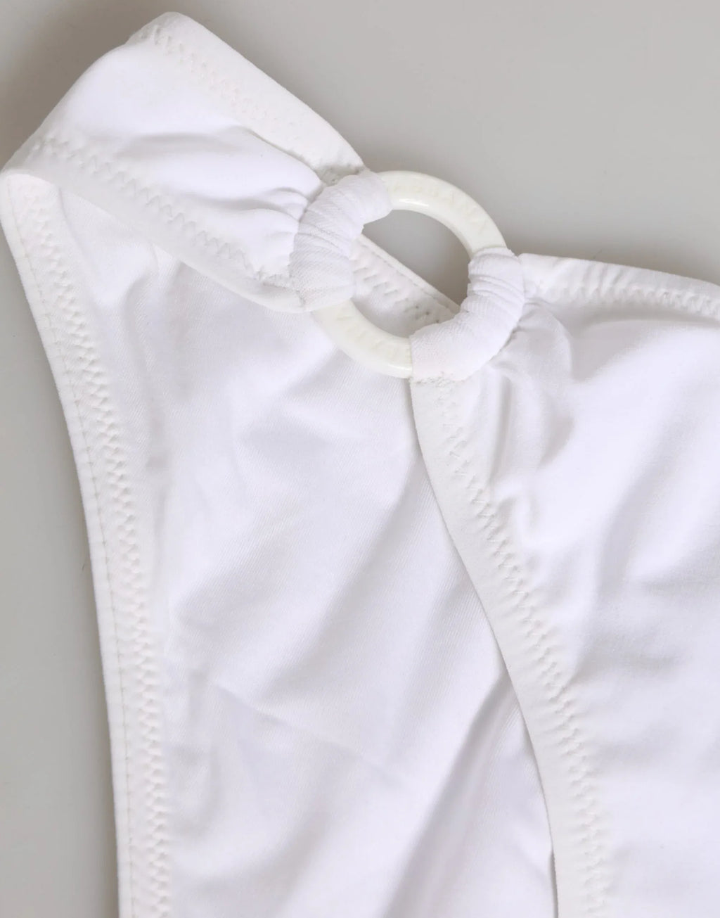 Dolce & Gabbana White Logo Swimsuit 2 Piece Top Bottom Swimwear - Zeiniez