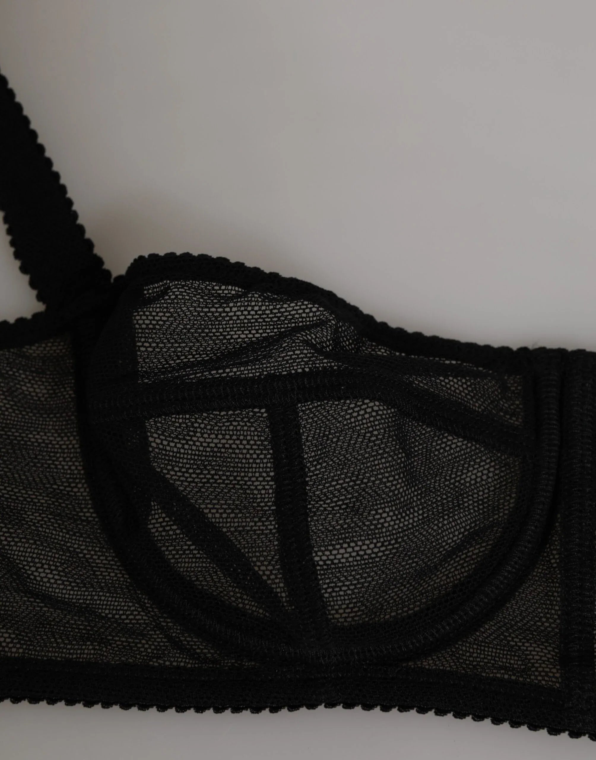 Dolce & Gabbana Black Floral Underwired Balconette Bra Underwear - Zeiniez