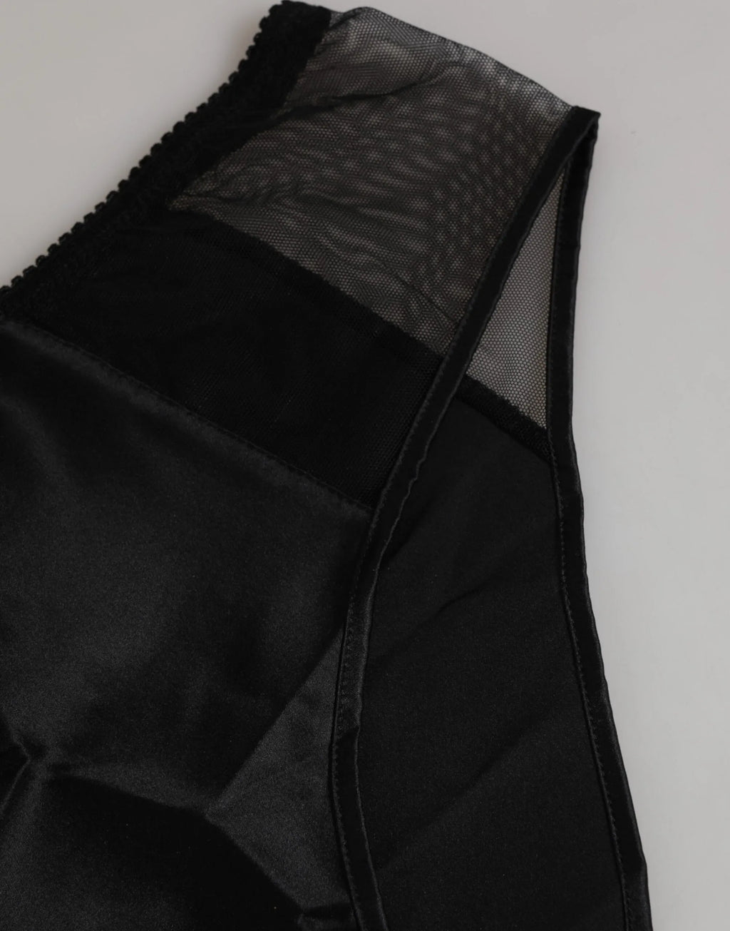 Dolce & Gabbana Black Silk Stretch High Waist Panty Underwear - Zeiniez