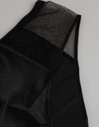 Dolce & Gabbana Black Silk Stretch High Waist Panty Underwear - Zeiniez