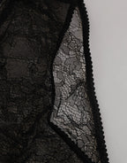 Dolce & Gabbana Black Nylon Stretch High Waist Panty Underwear - Zeiniez