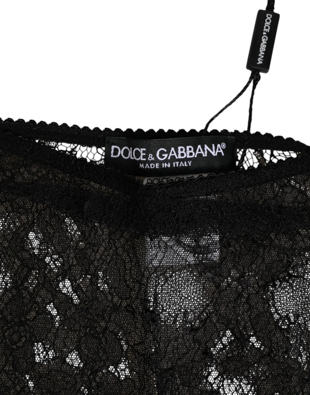 Dolce & Gabbana Black Nylon Stretch High Waist Panty Underwear - Zeiniez
