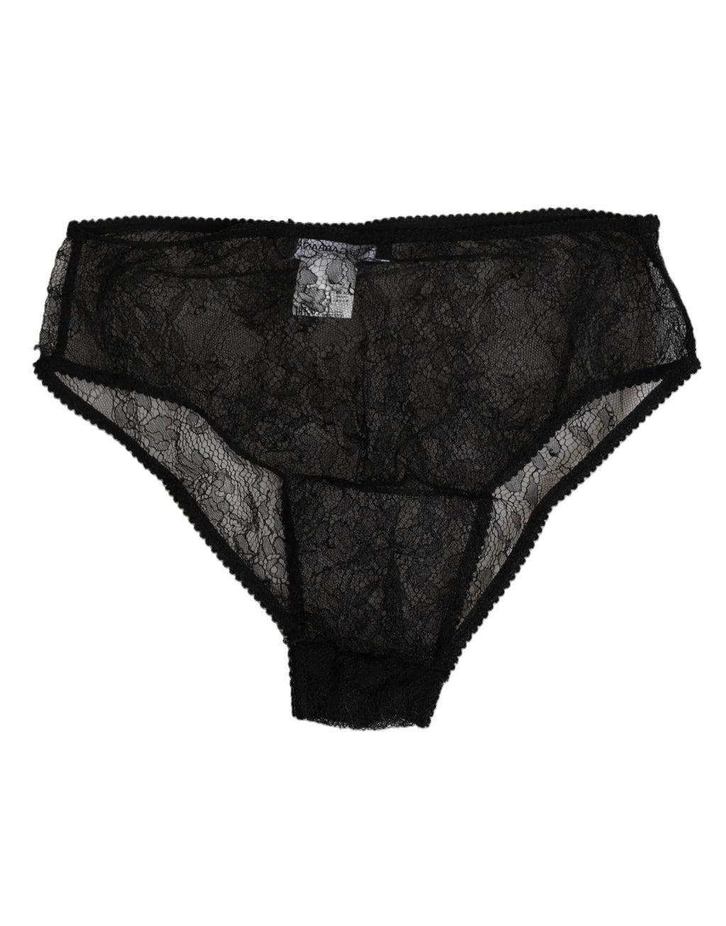 Dolce & Gabbana Black Nylon Stretch High Waist Panty Underwear - Zeiniez