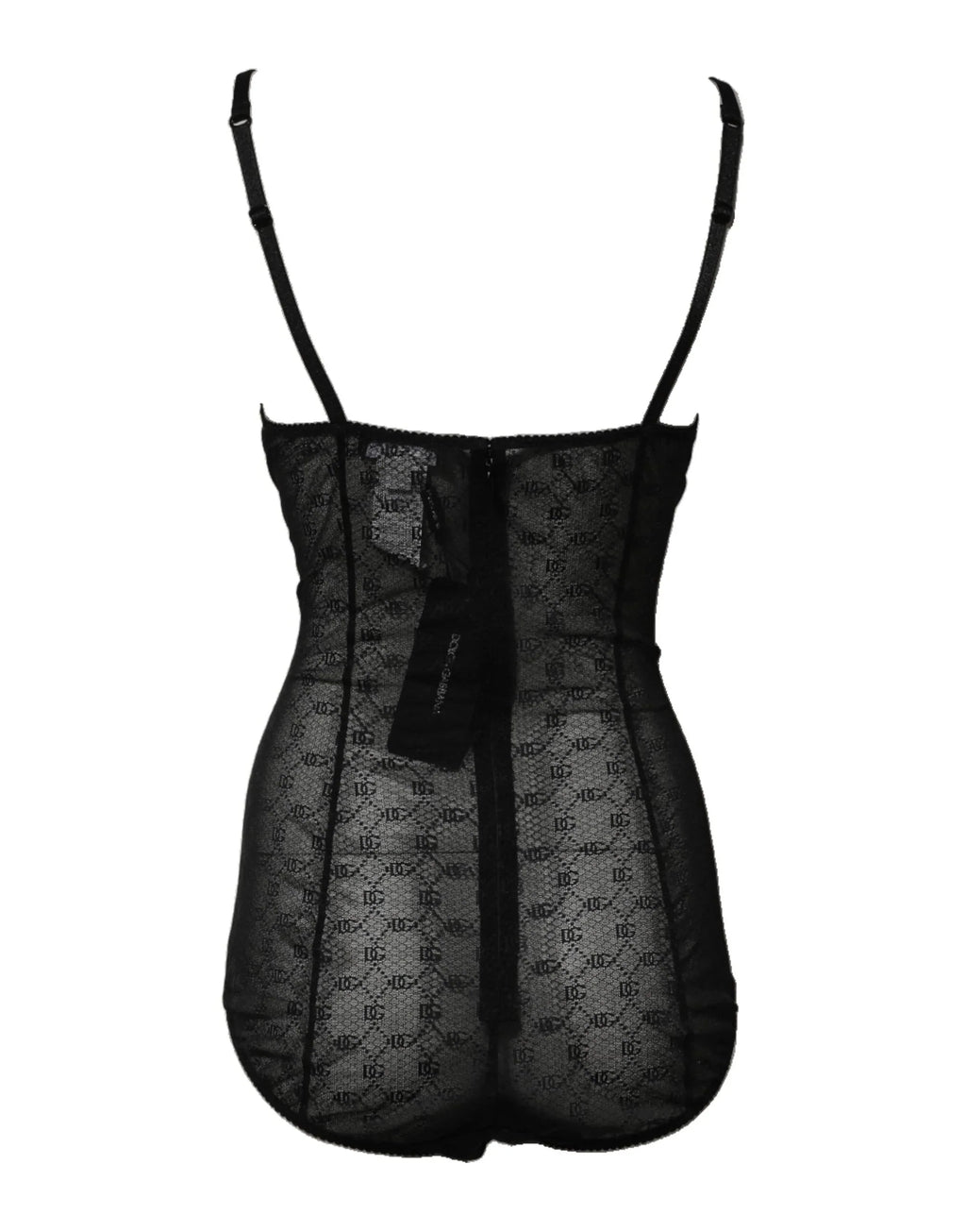Dolce & Gabbana Black Nylon Stretch Bodysuit Lingerie Underwear - Zeiniez