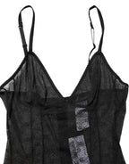 Dolce & Gabbana Black Nylon Stretch Bodysuit Lingerie Underwear - Zeiniez