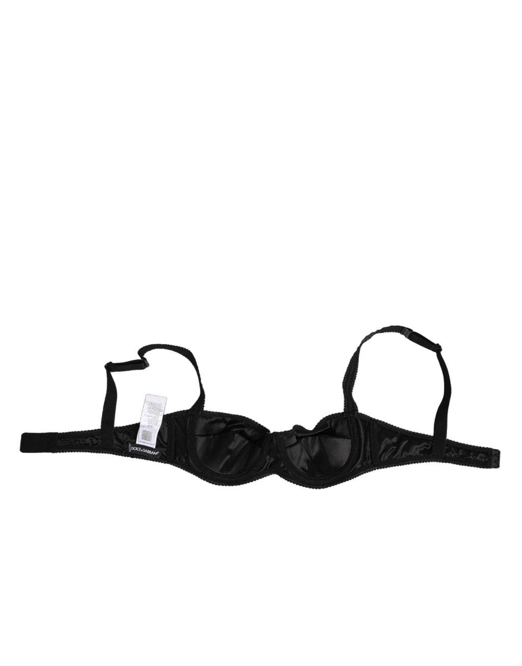 Dolce & Gabbana Black Acetate Stretch Balconette Bra Underwear - Zeiniez