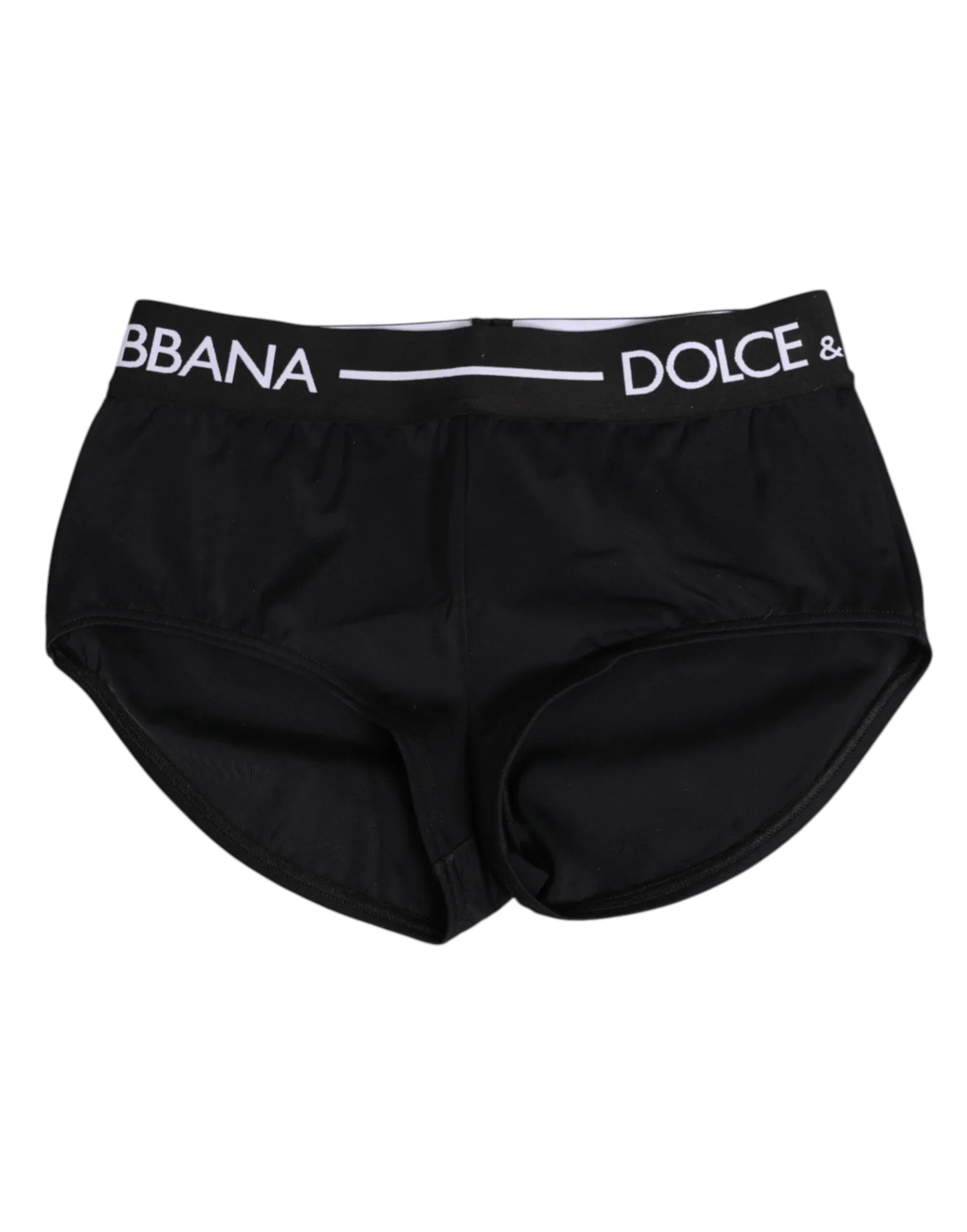 Dolce & Gabbana Black Nylon Logo Waistband Shorts Underwear - Zeiniez