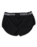 Dolce & Gabbana Black Nylon Logo Waistband Shorts Underwear - Zeiniez