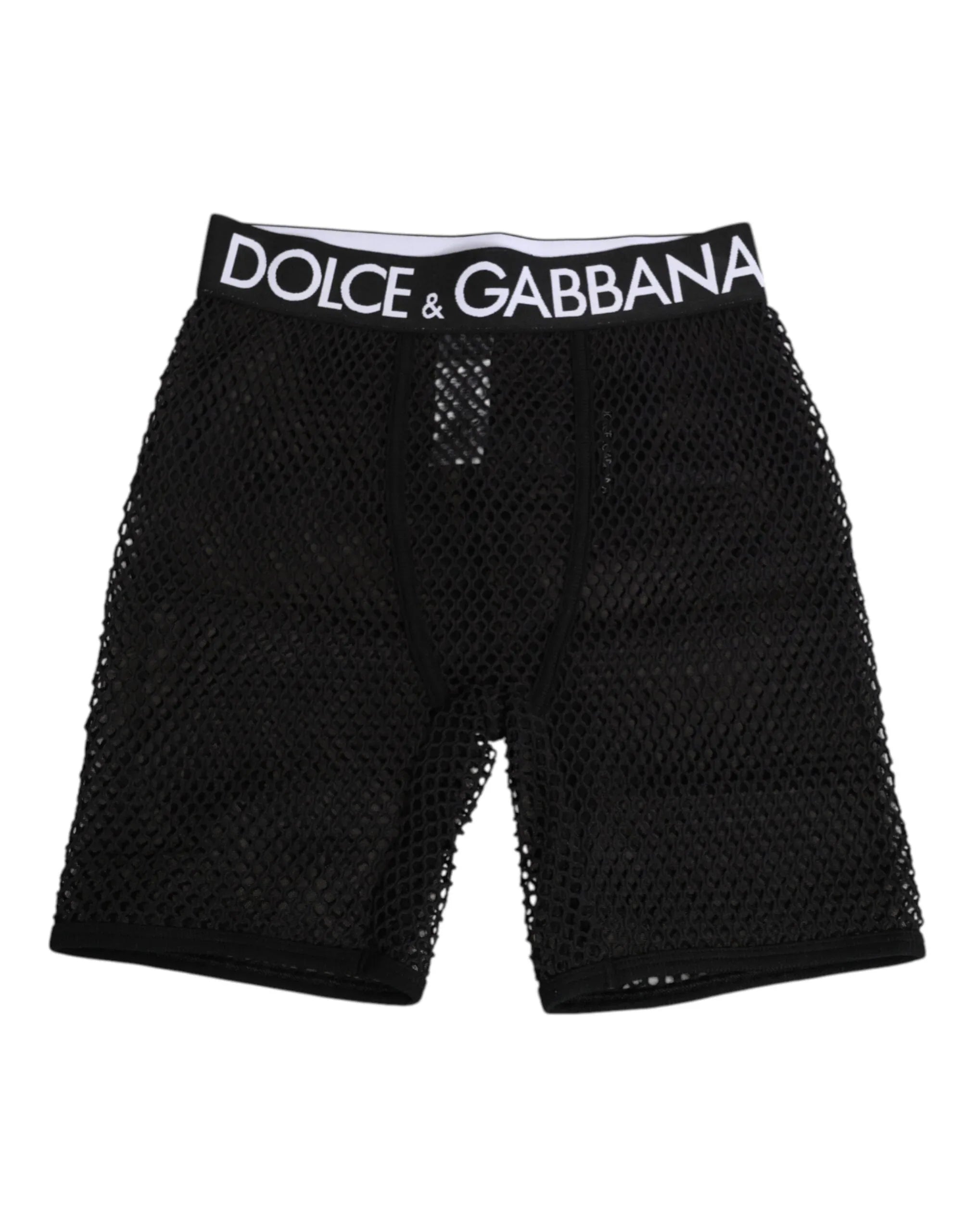 Dolce & Gabbana Black Cotton Logo Shorts Midi Trouser Underwear - Zeiniez