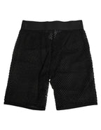 Dolce & Gabbana Black Cotton Logo Shorts Midi Trouser Underwear - Zeiniez