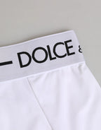 Dolce & Gabbana White Nylon Logo Waistband Coulotte Underwear - Zeiniez