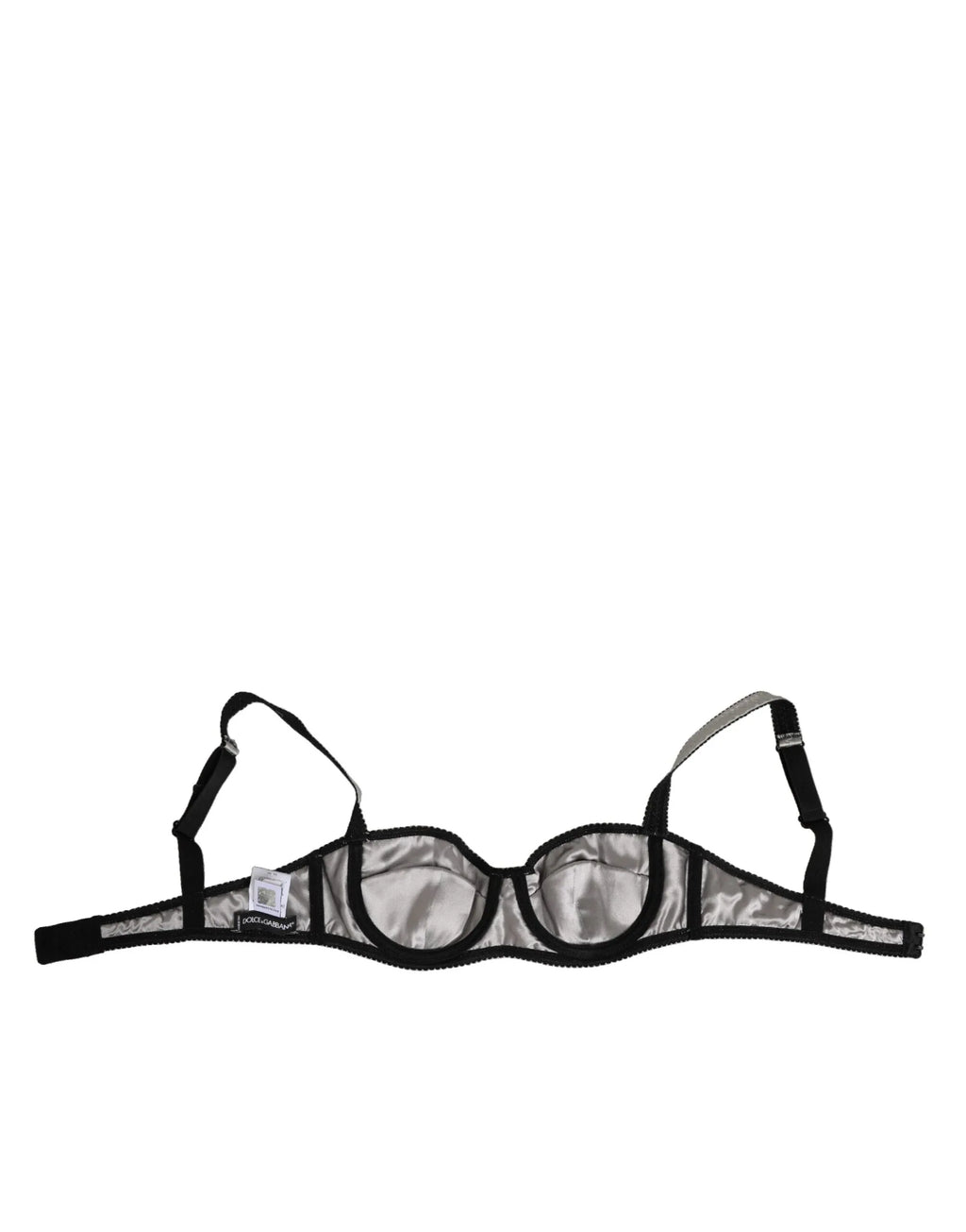 Dolce & Gabbana Gray Acetate Stretch Balconcino Bra Underwear - Zeiniez