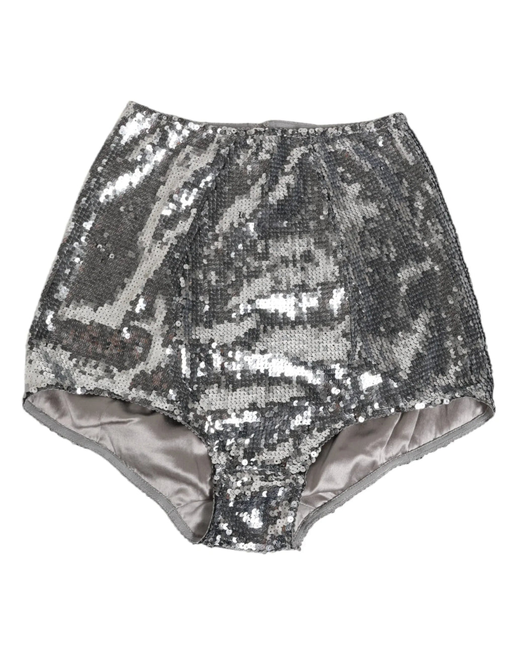 Dolce & Gabbana Silver Nylon Sequined Slip Girdle Panty Underwear - Zeiniez