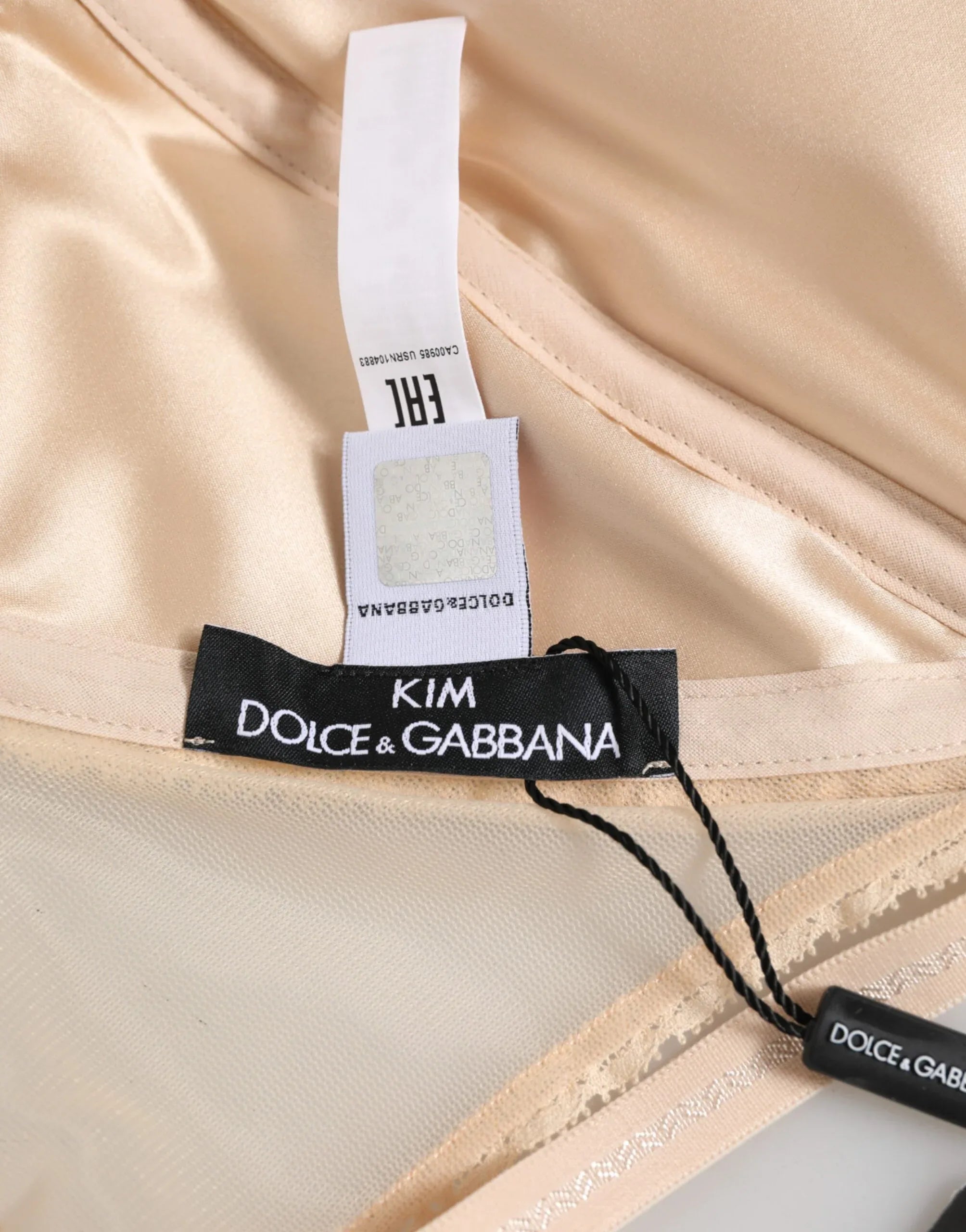 Dolce & Gabbana Beige Nylon Triangle Soft Cup Brassiere Underwear - Zeiniez
