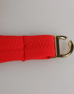 Dolce & Gabbana Red Nylon Swimsuit 2 Piece Top Bottom Swimwear - Zeiniez