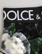 Dolce & Gabbana Black Floral Print High Waist Panty Underwear - Zeiniez