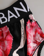 Dolce & Gabbana Black Floral Print High Waist Panty Underwear - Zeiniez