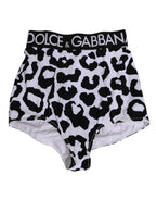 Dolce & Gabbana White Leopard Nylon High Waist Girdle Underwear - Zeiniez