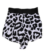 Dolce & Gabbana White Leopard Nylon High Waist Girdle Underwear - Zeiniez