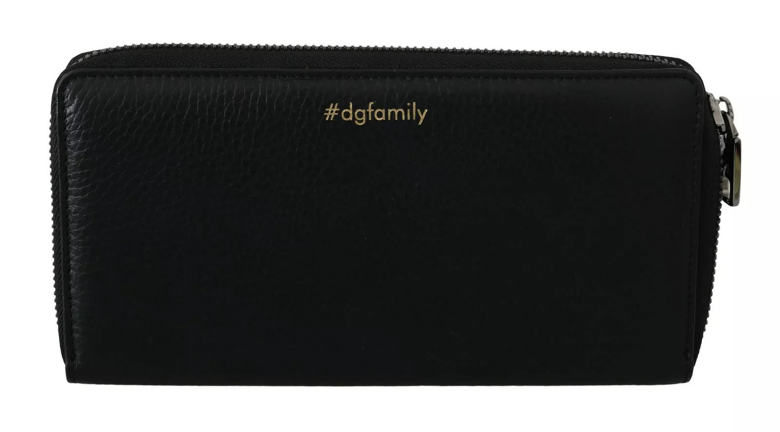 Dolce & Gabbana Black Leather #DGFAMILY Zipper Continental Mens Wallet - Zeiniez