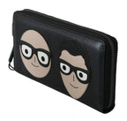 Dolce & Gabbana Black Leather #DGFAMILY Zipper Continental Mens Wallet - Zeiniez