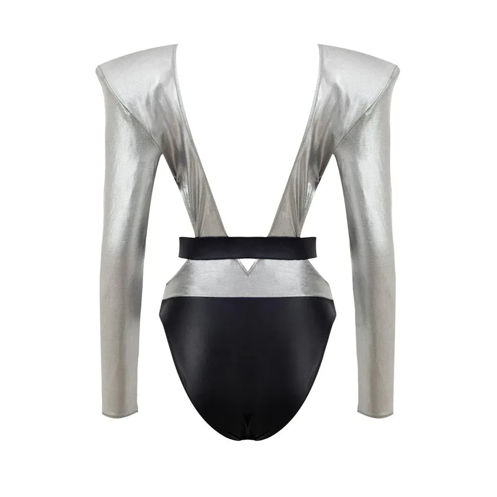 Dolce & Gabbana Gray Viscose One-Piece Swimsuit - Zeiniez