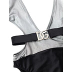 Dolce & Gabbana Gray Viscose One-Piece Swimsuit - Zeiniez