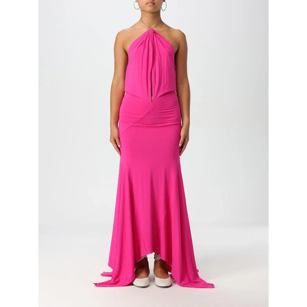 The Attico Fuchsia Jersey Cocktail Dress - Zeiniez