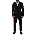 Dolce & Gabbana Black Wool Three-Piece Suit - Zeiniez