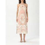 Twinset Multicolor Linen Casual Dress - Zeiniez