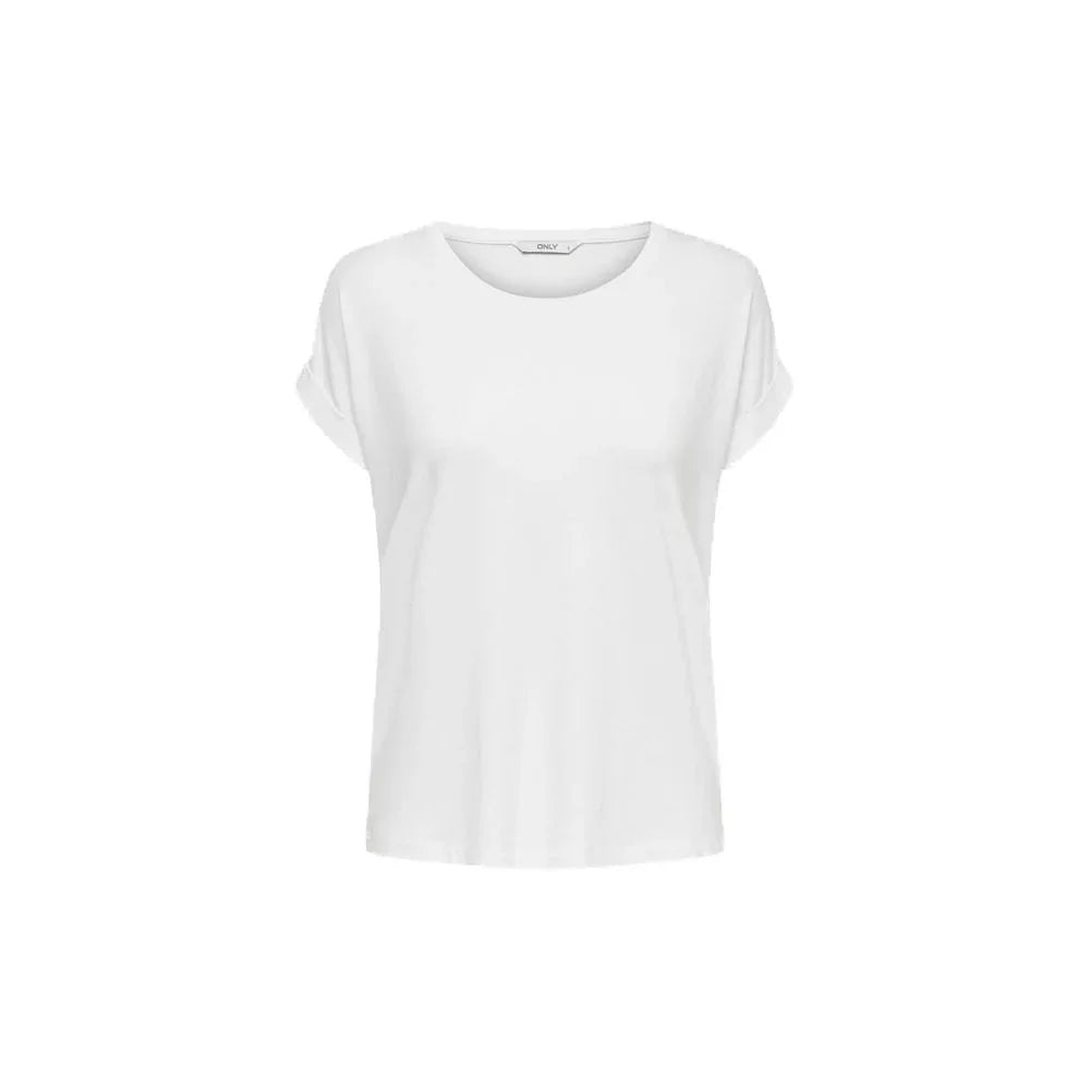 Only White Polyester T-Shirt - Zeiniez