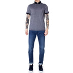 Armani Exchange Blue Cotton Polo Shirt - Zeiniez