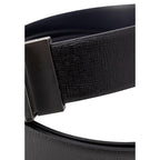 Antony Morato Black Leather Regular Belt - Zeiniez