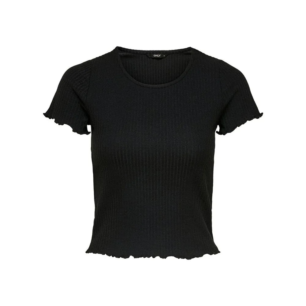 Only Black Polyester T-Shirt - Zeiniez