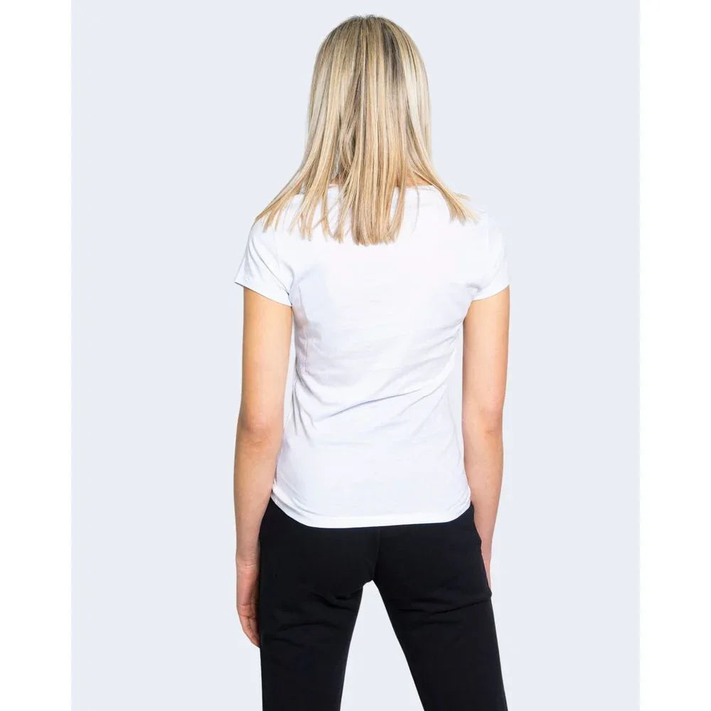 Armani Exchange White Cotton T-Shirt - Zeiniez