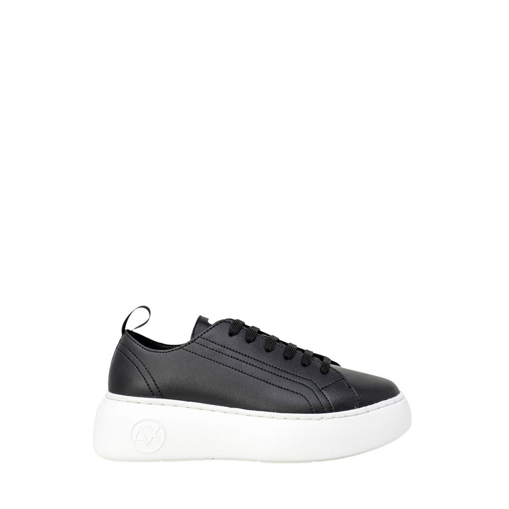 Armani Exchange Black Artificial Leather Low Top Sneakers - Zeiniez