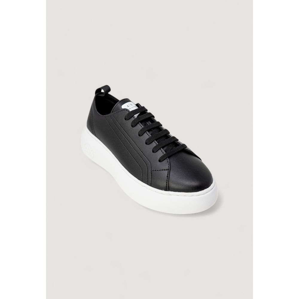 Armani Exchange Black Artificial Leather Low Top Sneakers - Zeiniez