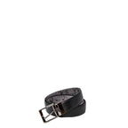 Alviero Martini Prima Classe Black Leather Regular Belt - Zeiniez