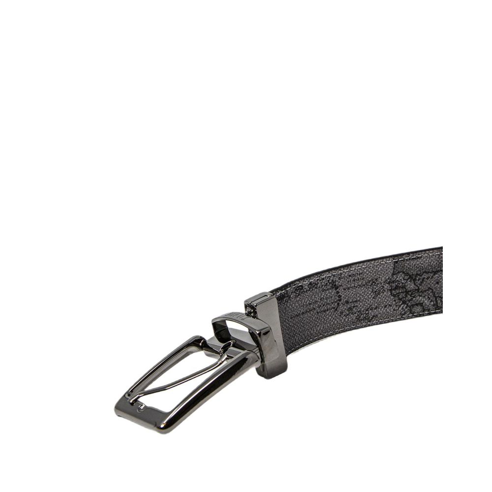 Alviero Martini Prima Classe Black Leather Regular Belt - Zeiniez