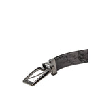 Alviero Martini Prima Classe Black Leather Regular Belt - Zeiniez