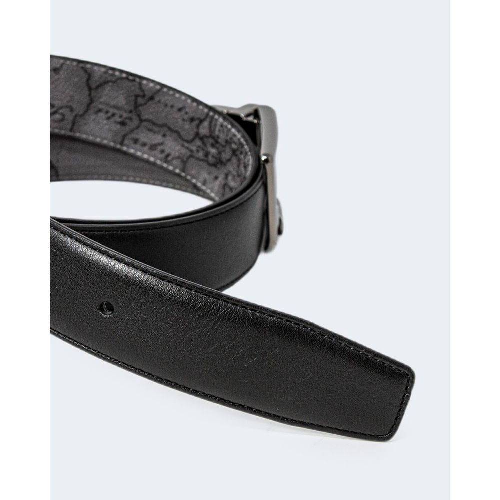 Alviero Martini Prima Classe Black Leather Regular Belt - Zeiniez