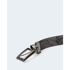 Alviero Martini Prima Classe Black Leather Regular Belt - Zeiniez
