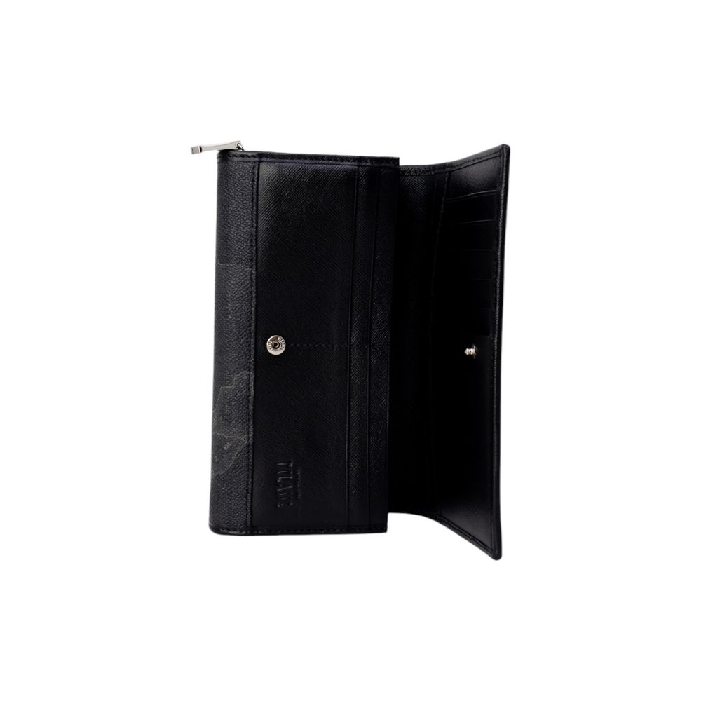 Alviero Martini Prima Classe Black Leather Wallet - Zeiniez