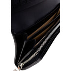 Alviero Martini Prima Classe Black Leather Wallet - Zeiniez